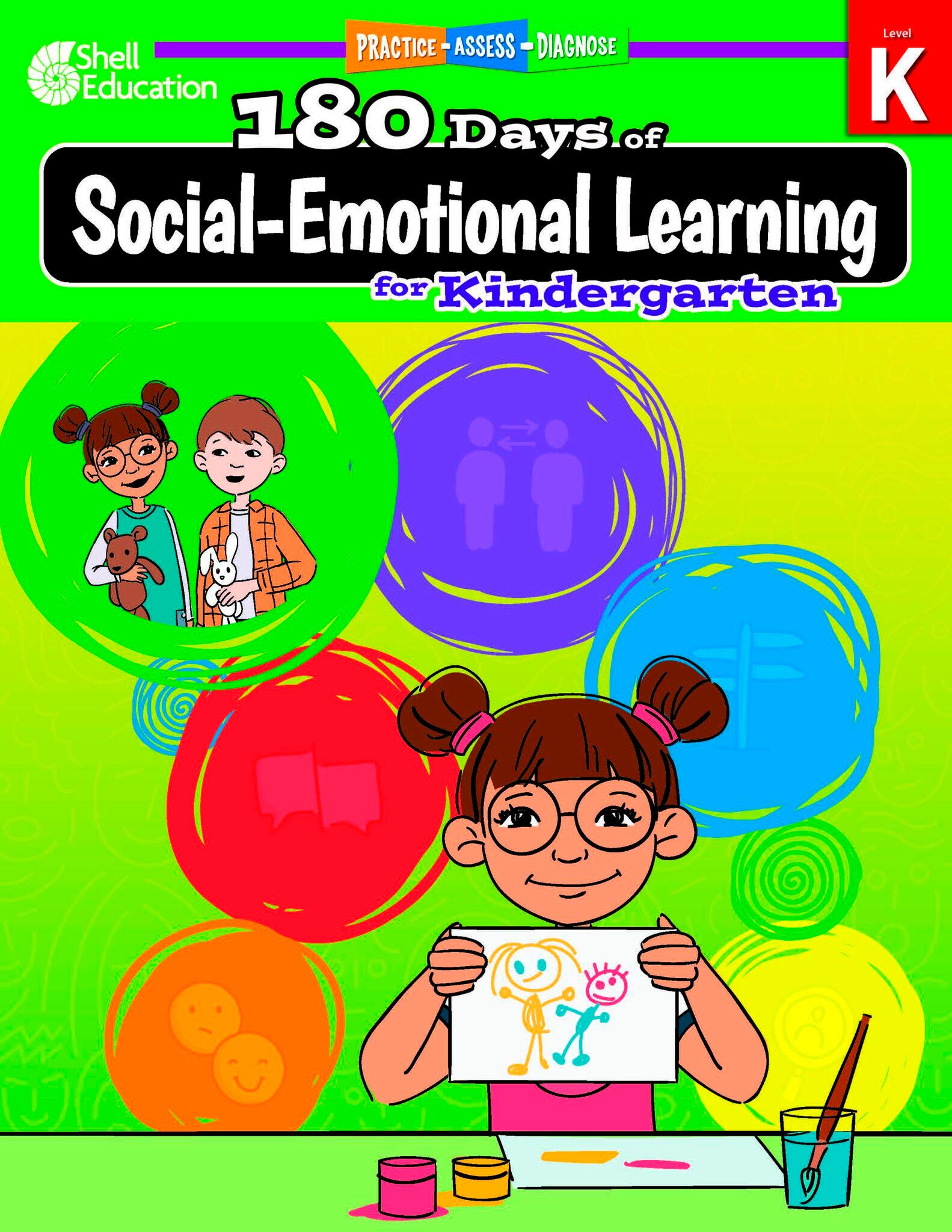 Shell Education 180 Days of Social-Emotional Learning, Kindergarten, Item Number 2089439